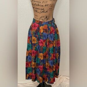Y2K Cute Vintage Charter Club Flower Maxi Skirt